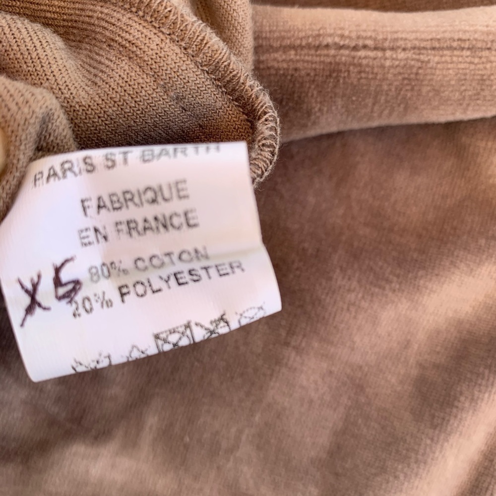 Vanita Rosa Taupe Luxury LowRise Velour Joggers XS - Picture 8 of 12